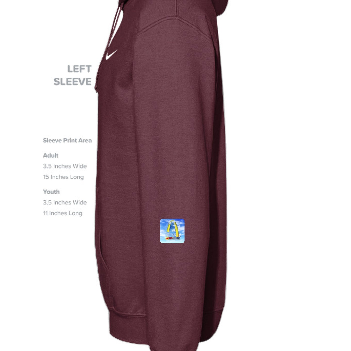 Dark Maroon - SLEEVE_LEFT