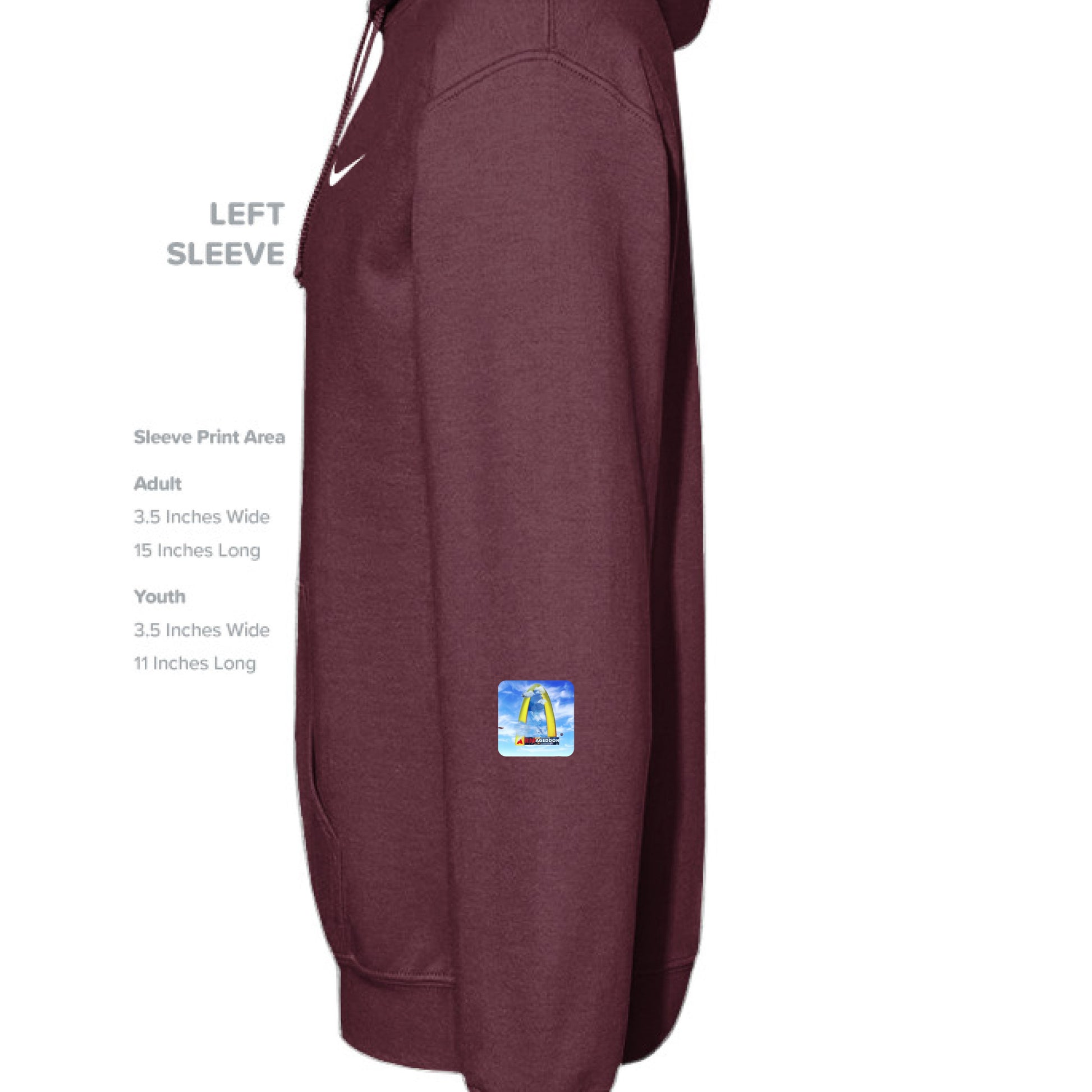 Dark Maroon - SLEEVE_LEFT